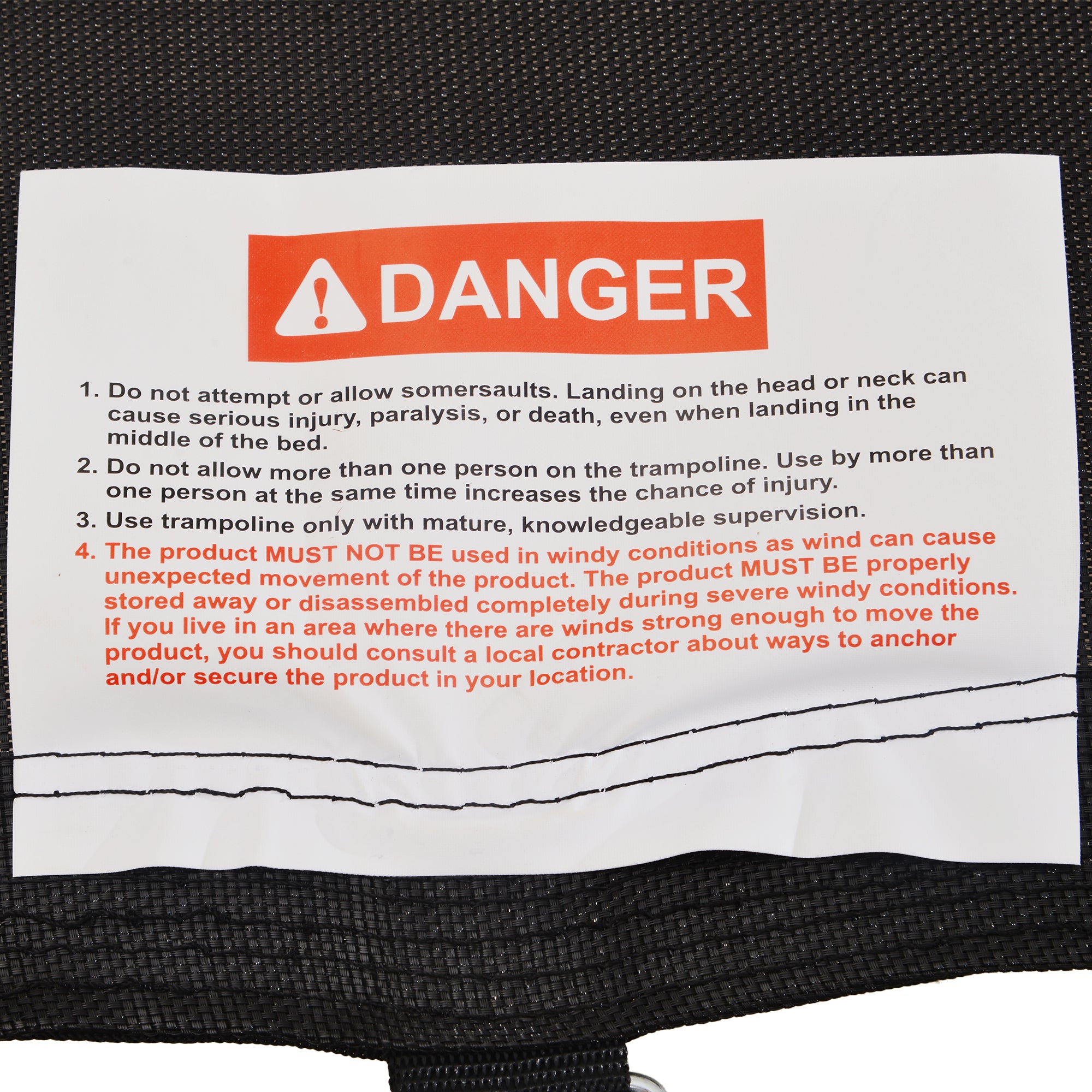 Trampoline safety net zippered door enclosure entrance