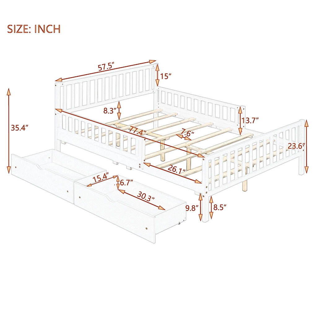 Storage drawer interior and glide mechanism