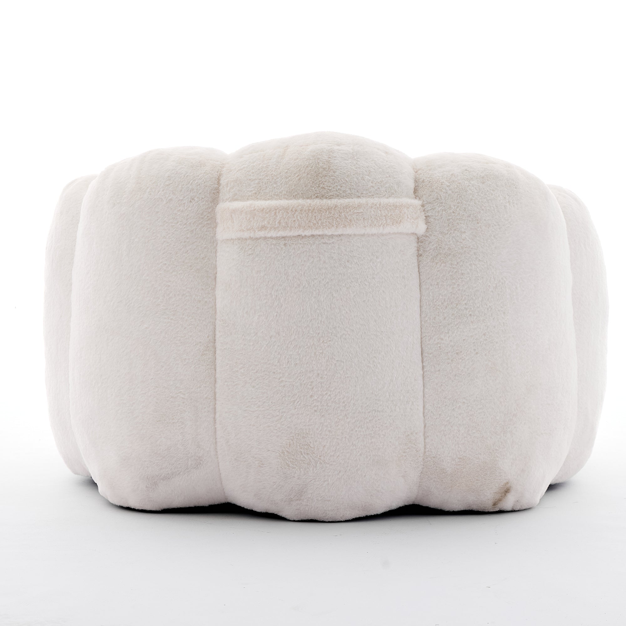 White lotus bean bag chair lifestyle view