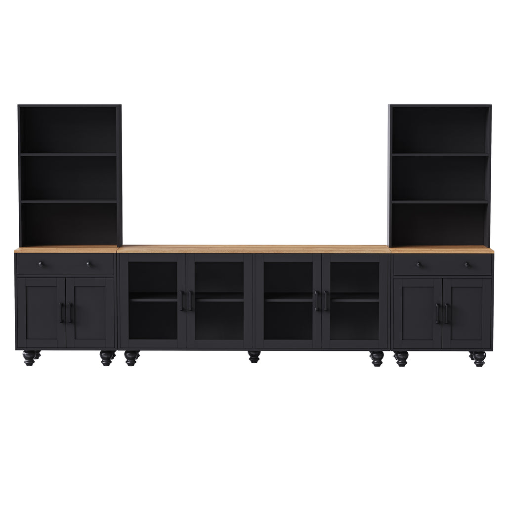 Entertainment center anti-tip tall cabinet safety design