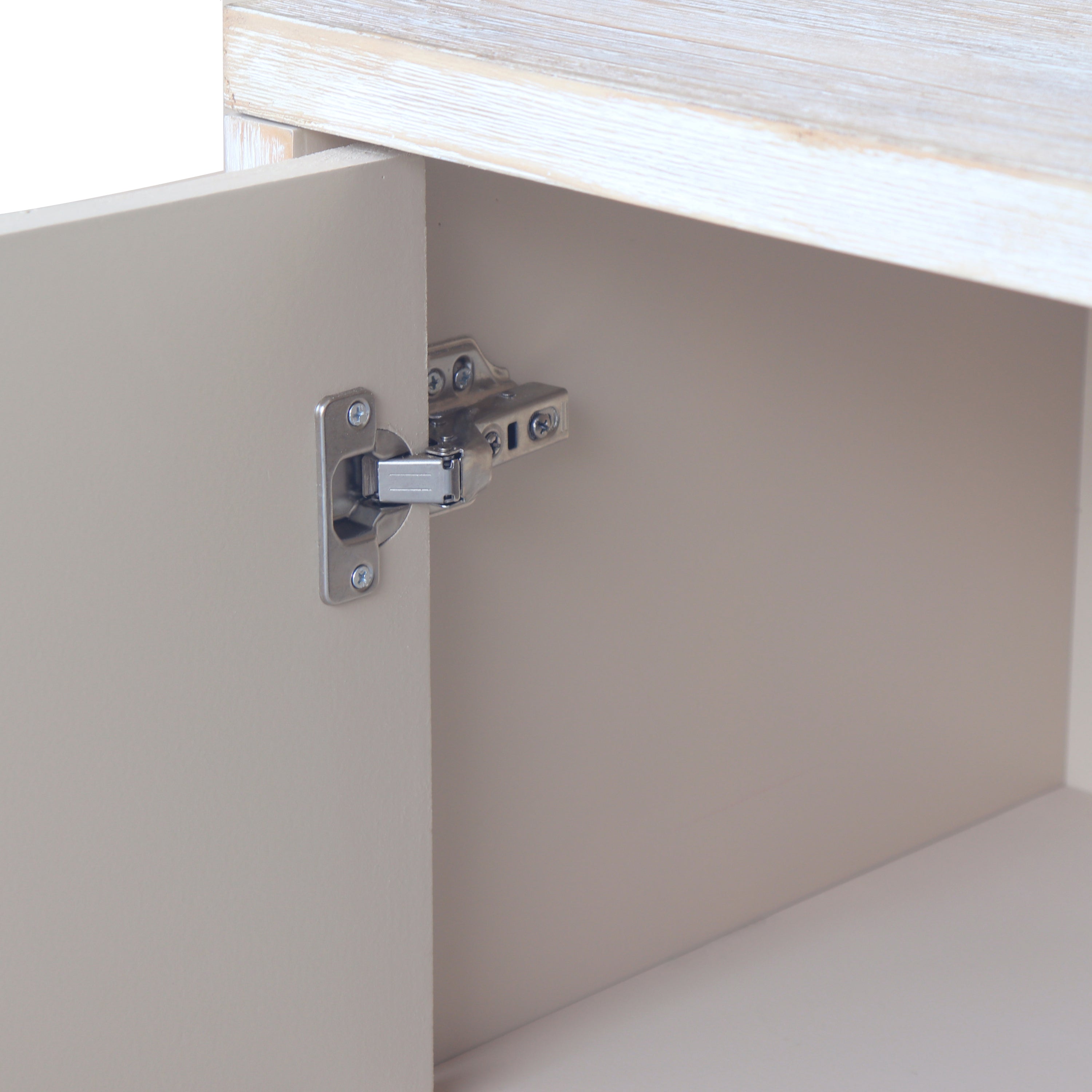 Farmhouse storage sideboard natural wood finish