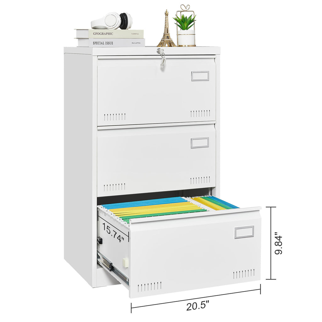 3-drawer lateral file cabinet product photo