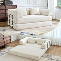 Convertible Sleeper Sofa Bed, Corduroy Folding Mattress Couch with Fixed-Shape Frame, Floor Sofa Lounge Couch Boneless Sofa for Living Room Bedroom
