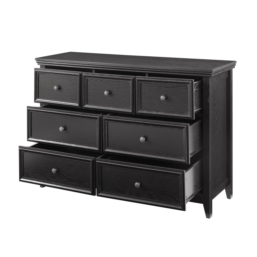 Modern 7-Drawer Dresser — Chest of Drawers Storage Cabinet