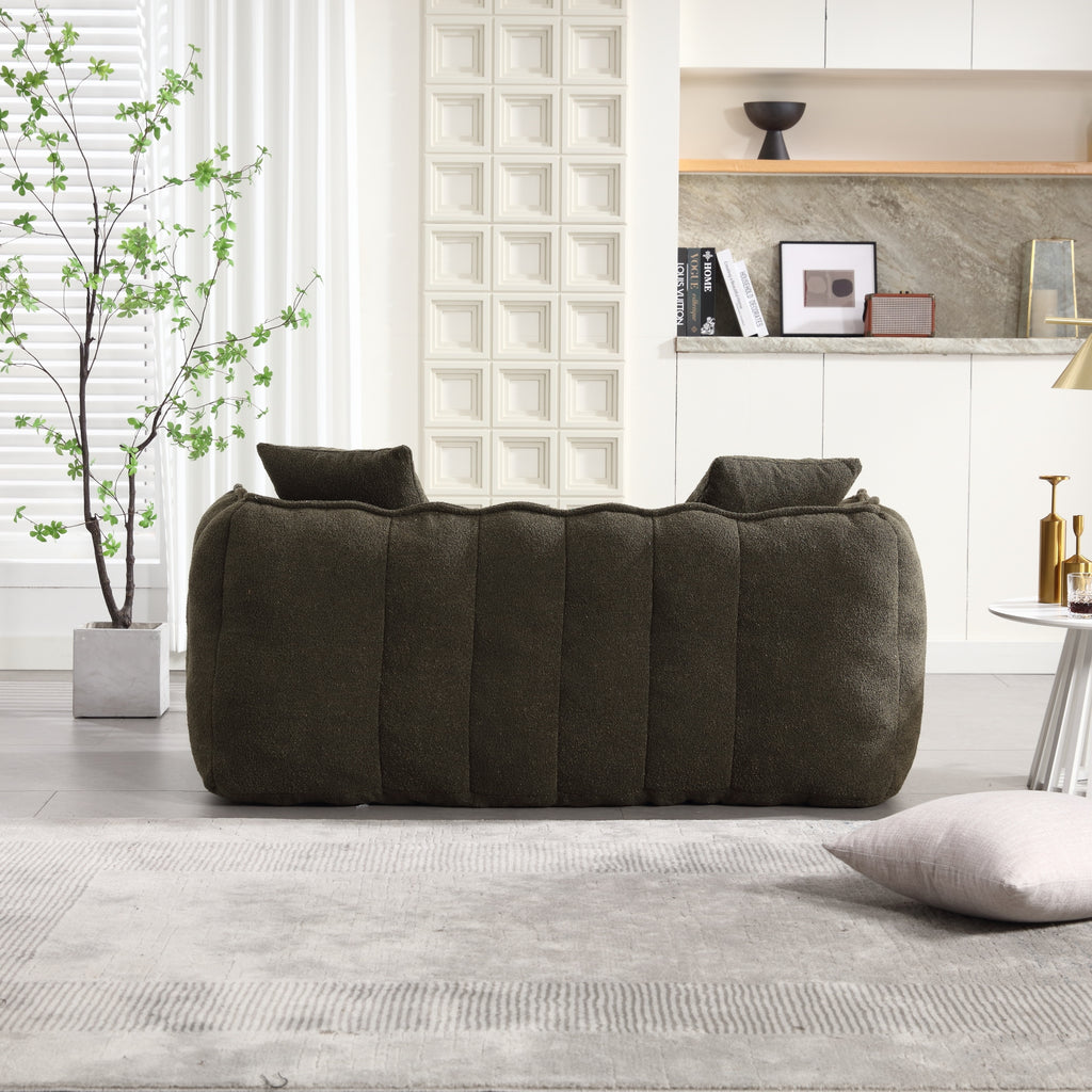 Large bean bag seating for two in bedroom
