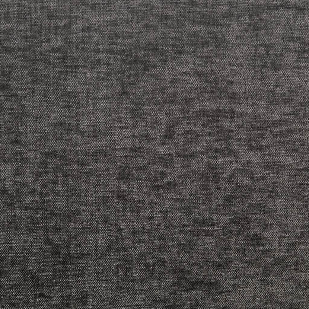 Gray chenille upholstery close-up on loveseat