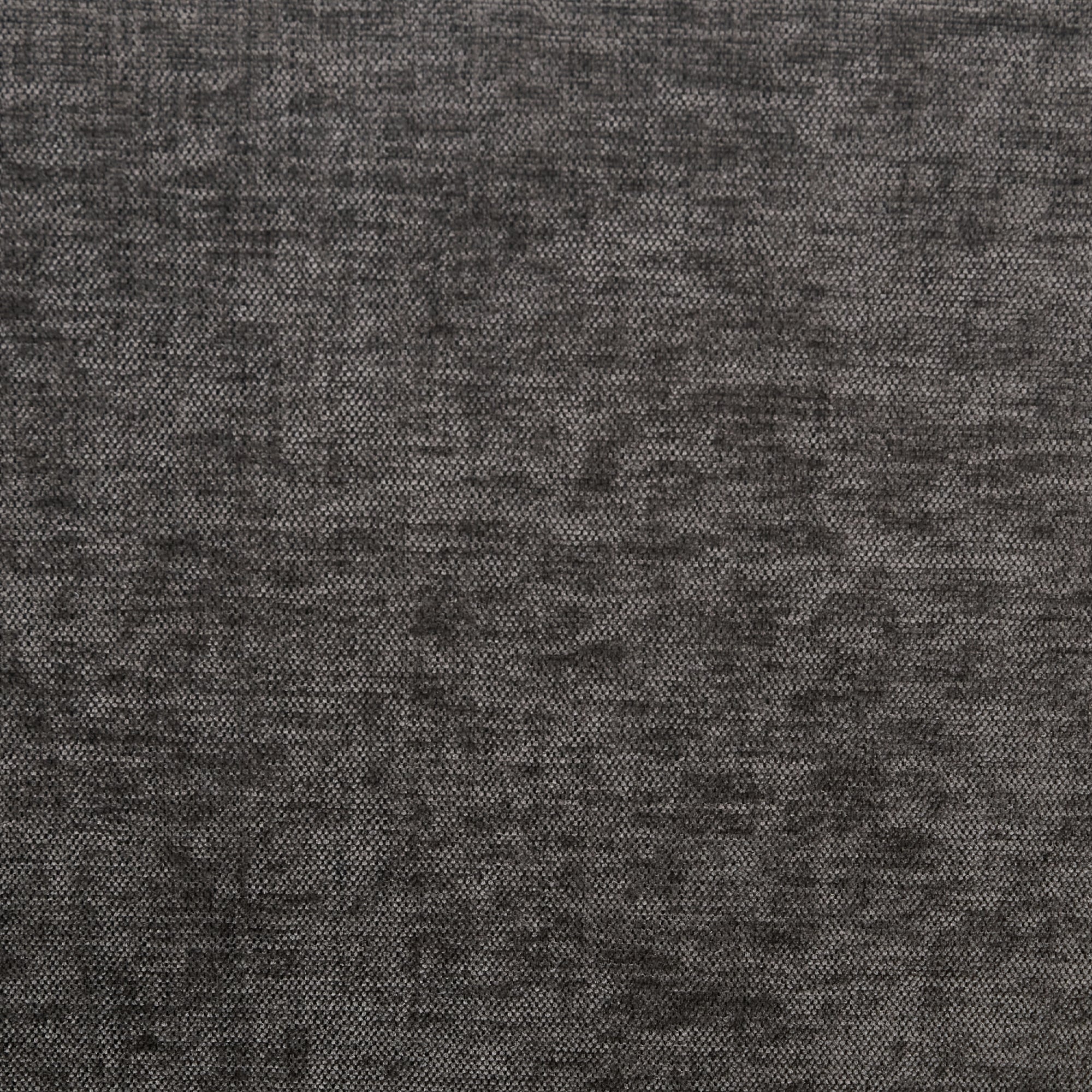 Gray chenille upholstery close-up on loveseat