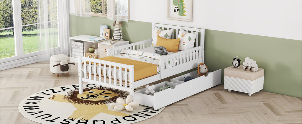Bed frame dimensions overview photo
