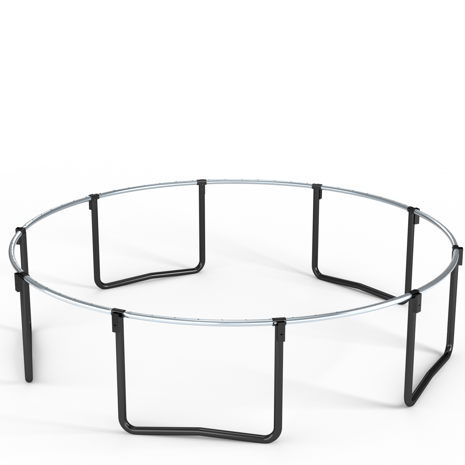 Black red outdoor pumpkin trampoline complete backyard setup product photo