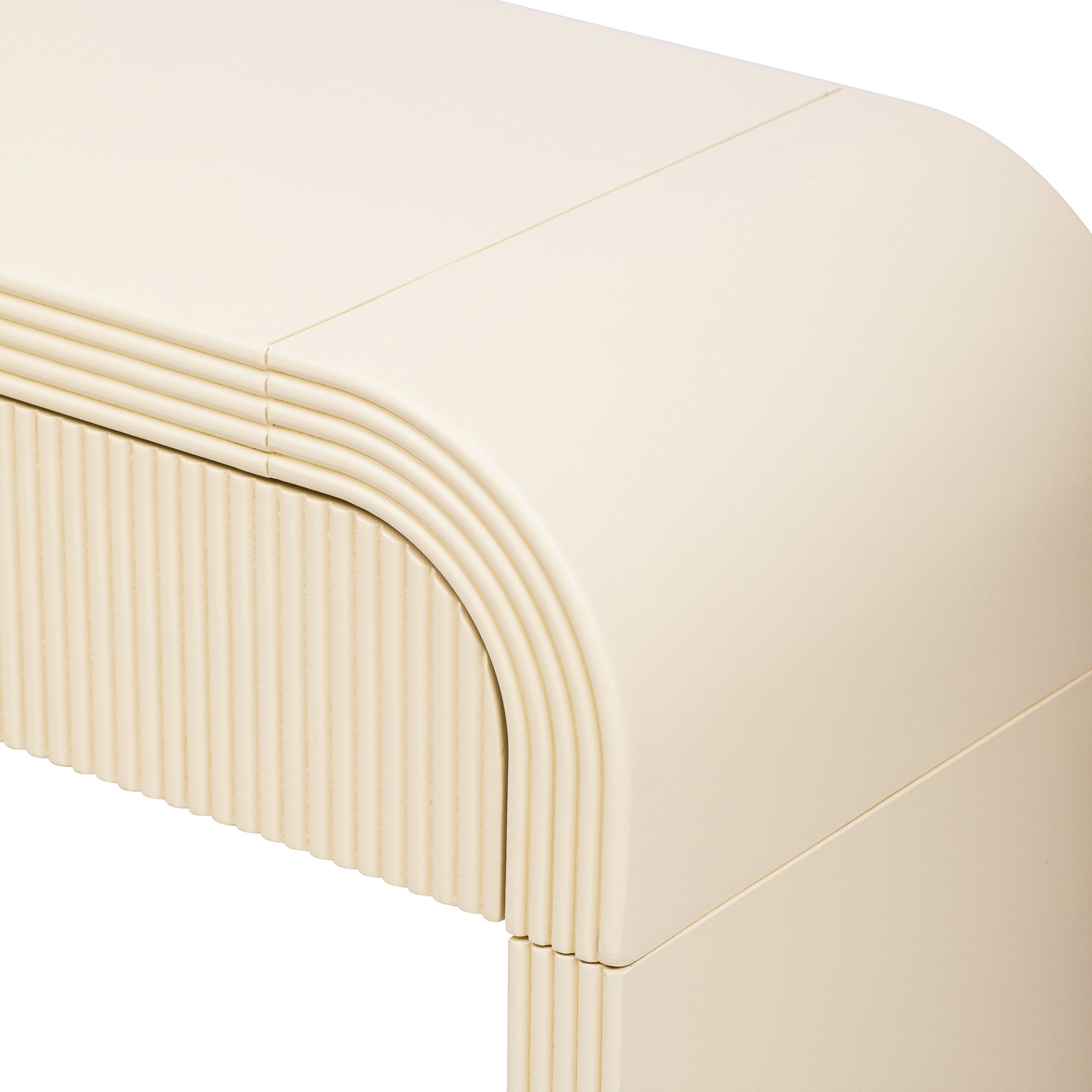 Apricot cream modern console table living room placement