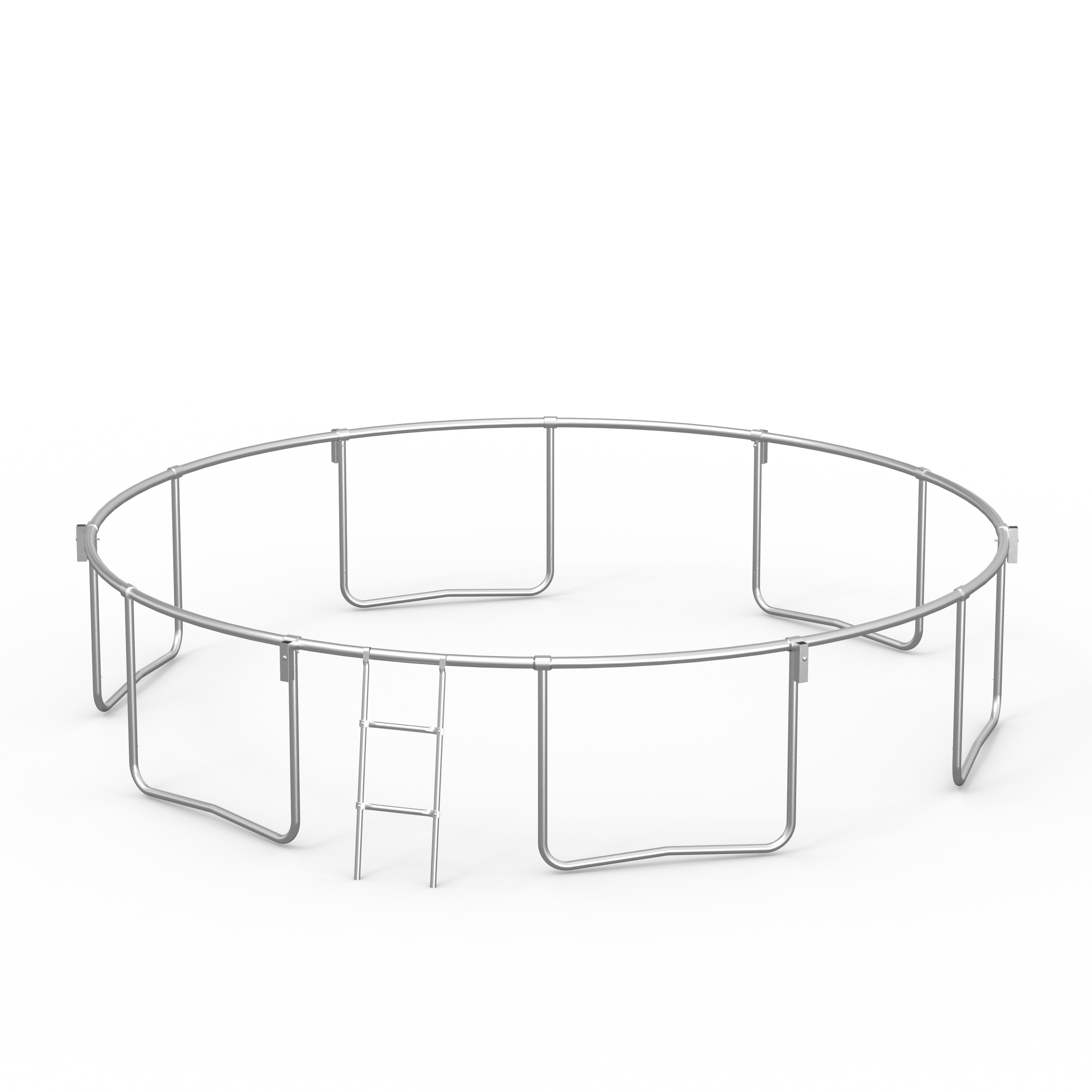 16-Foot Pumpkin-Shaped Trampoline with Safety Enclosure & Ladder