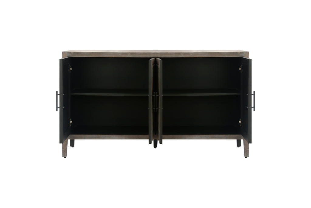Antique brown sideboard dining room storage