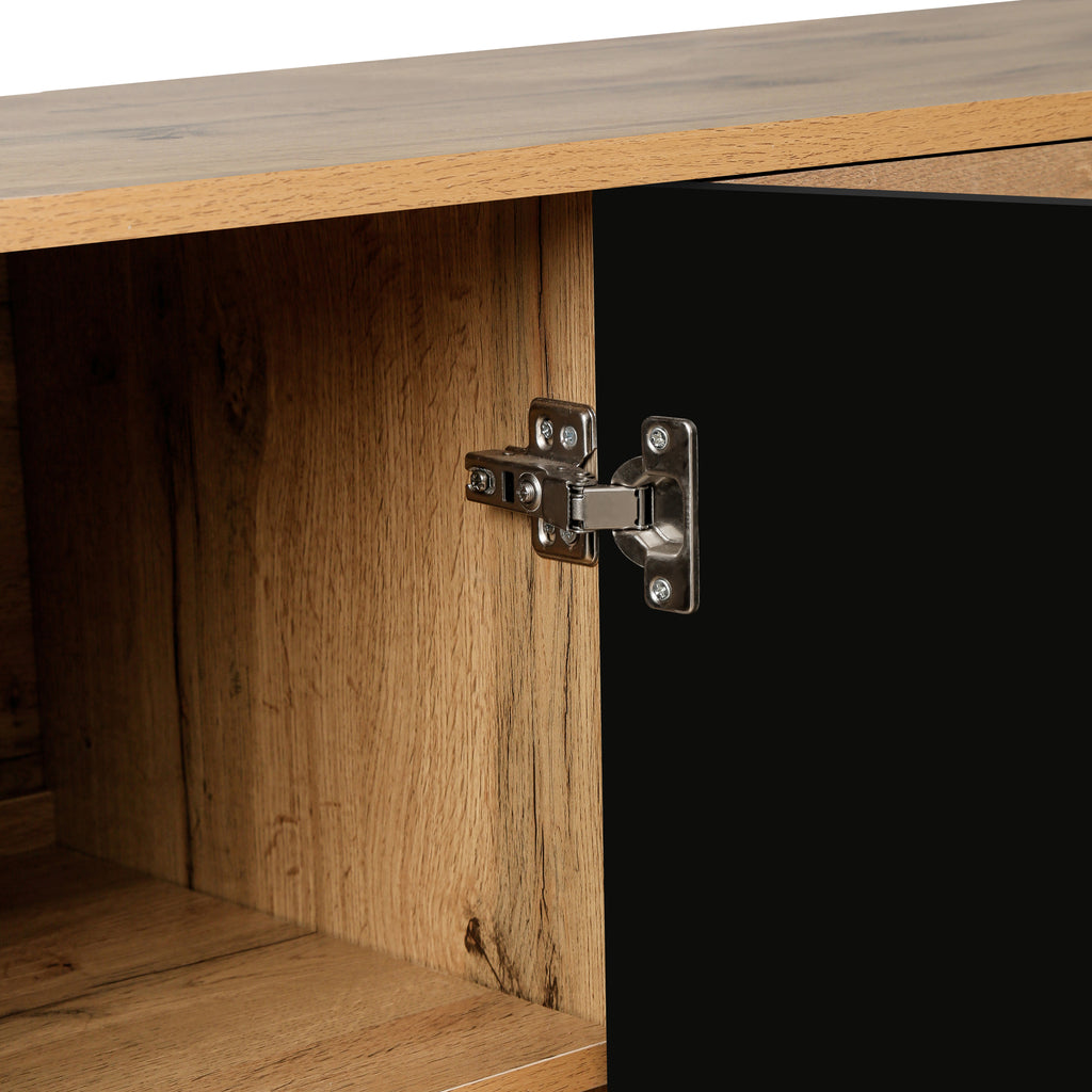 Entryway storage cabinet with flower door design