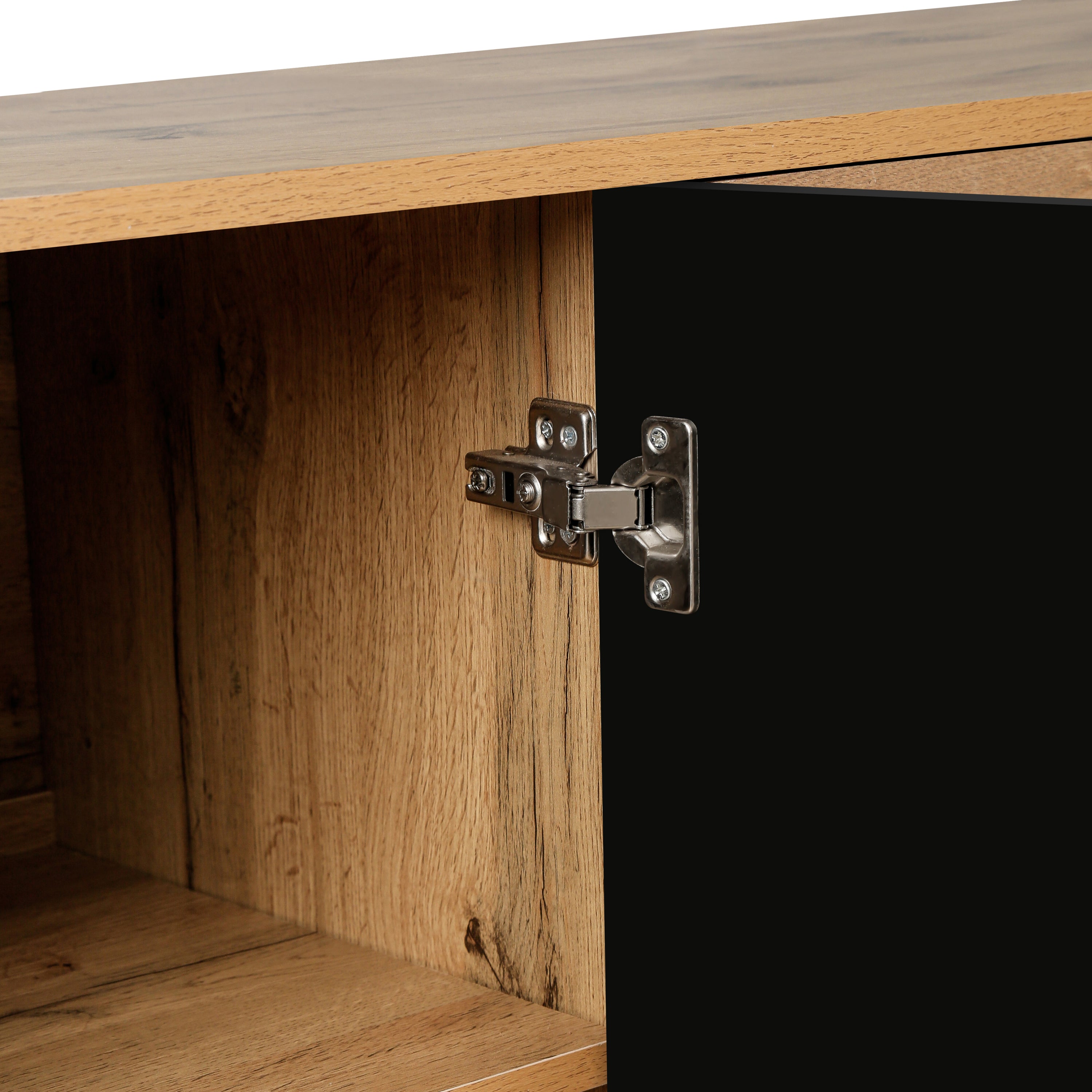 Entryway storage cabinet with flower door design