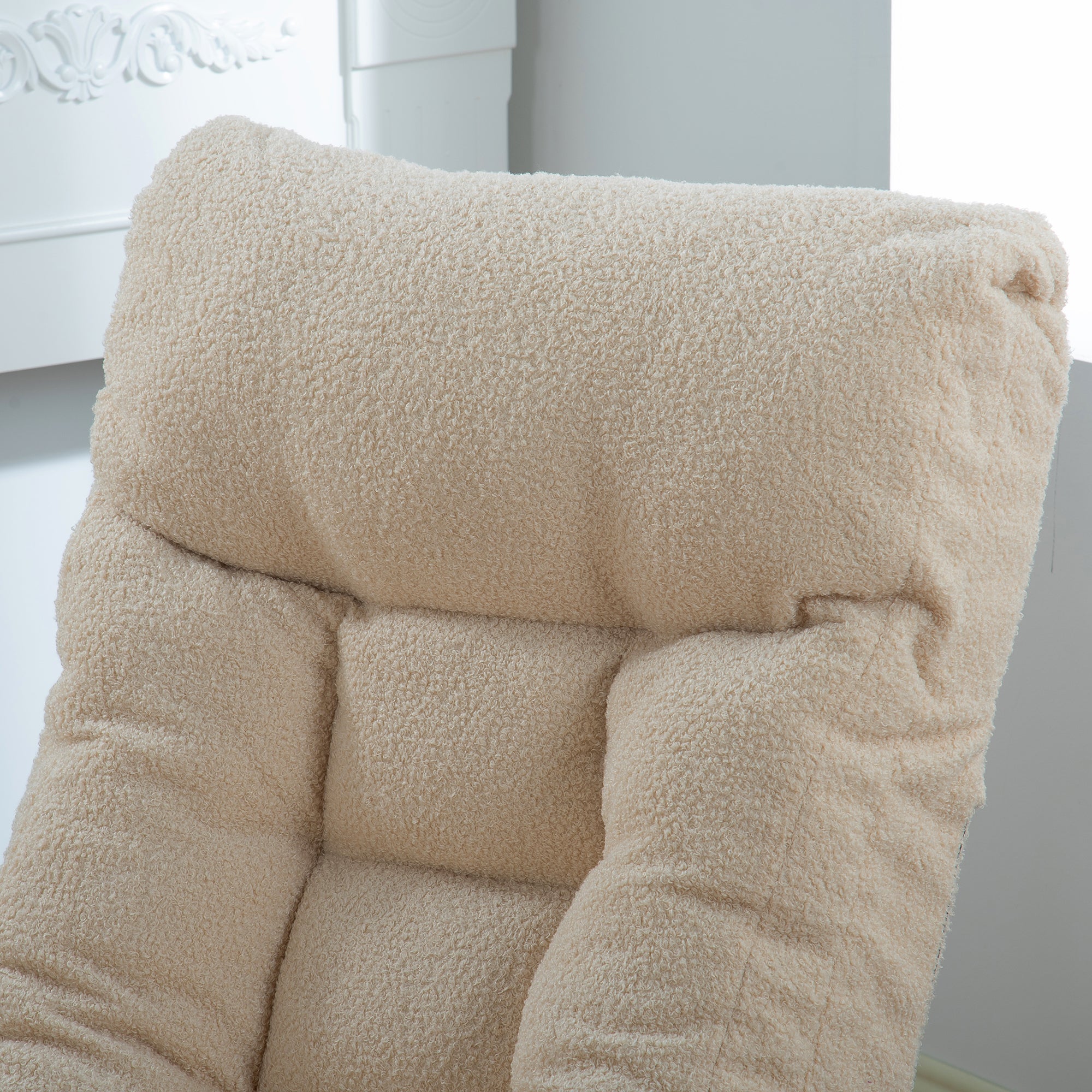 Spring seat cushion on white Japanese sofa chair