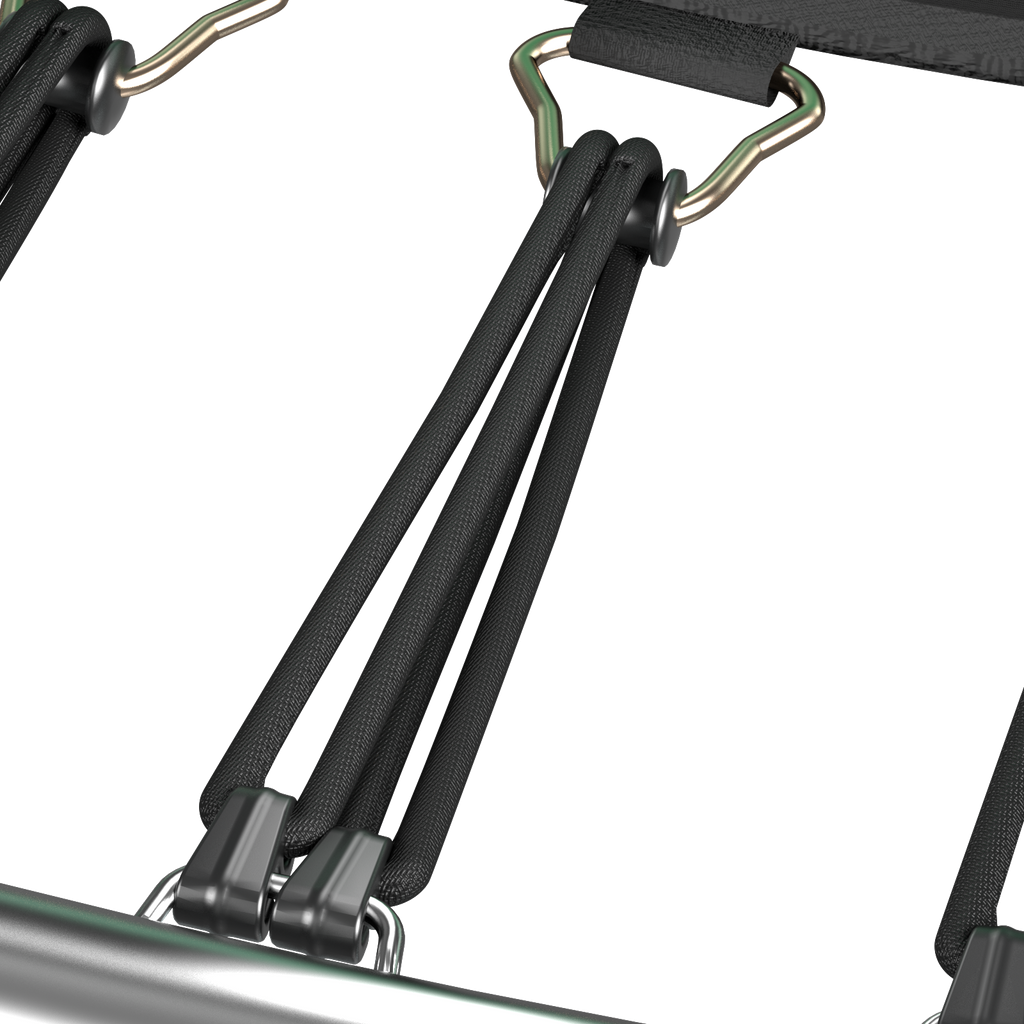 8-foot springfree trampoline bungee elastic system