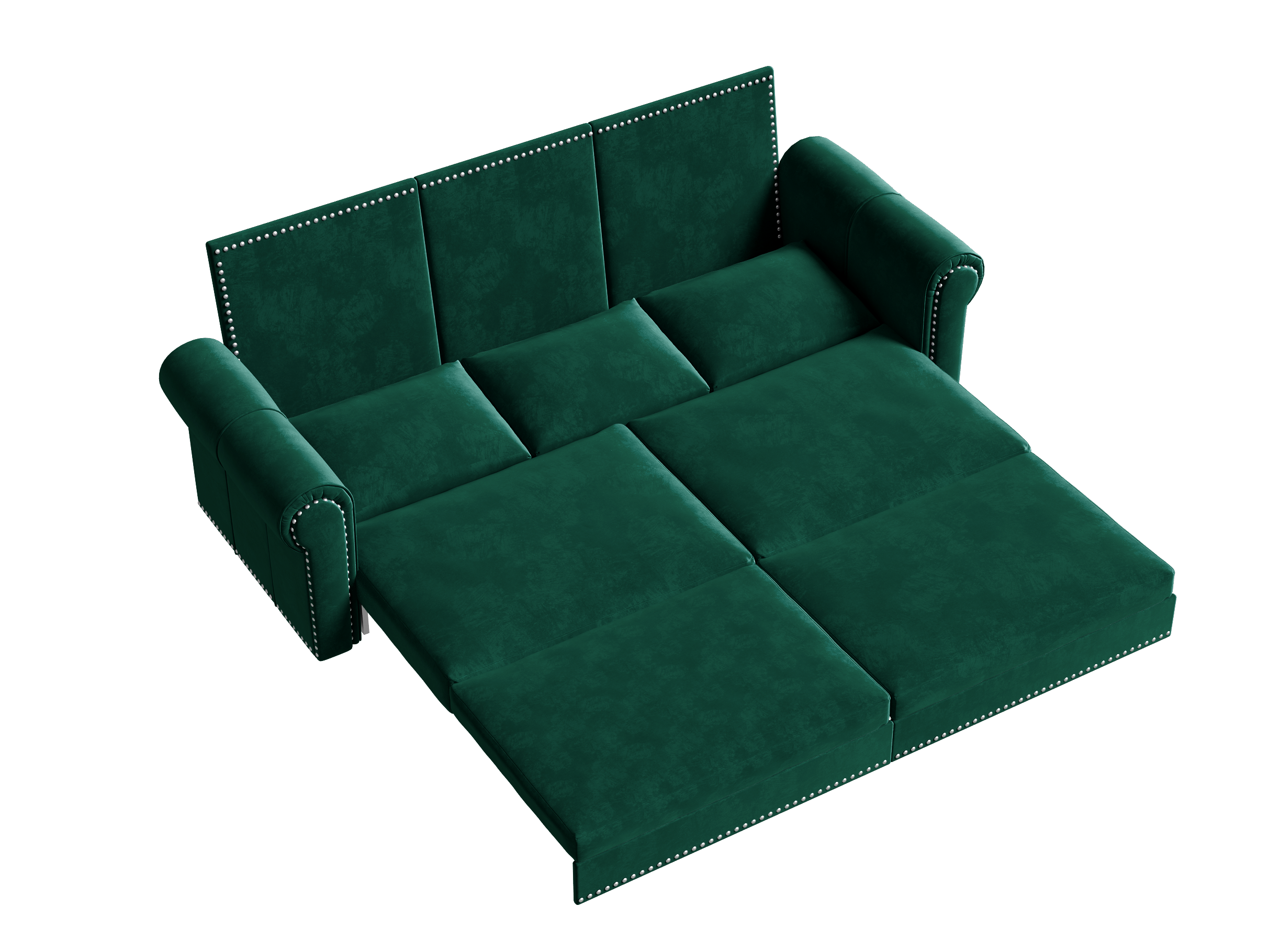 Removable backrest and cushion detail