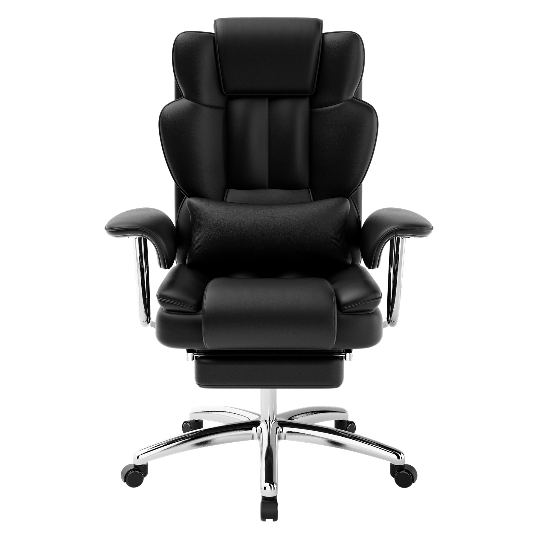 Executive leather office chair swivel base