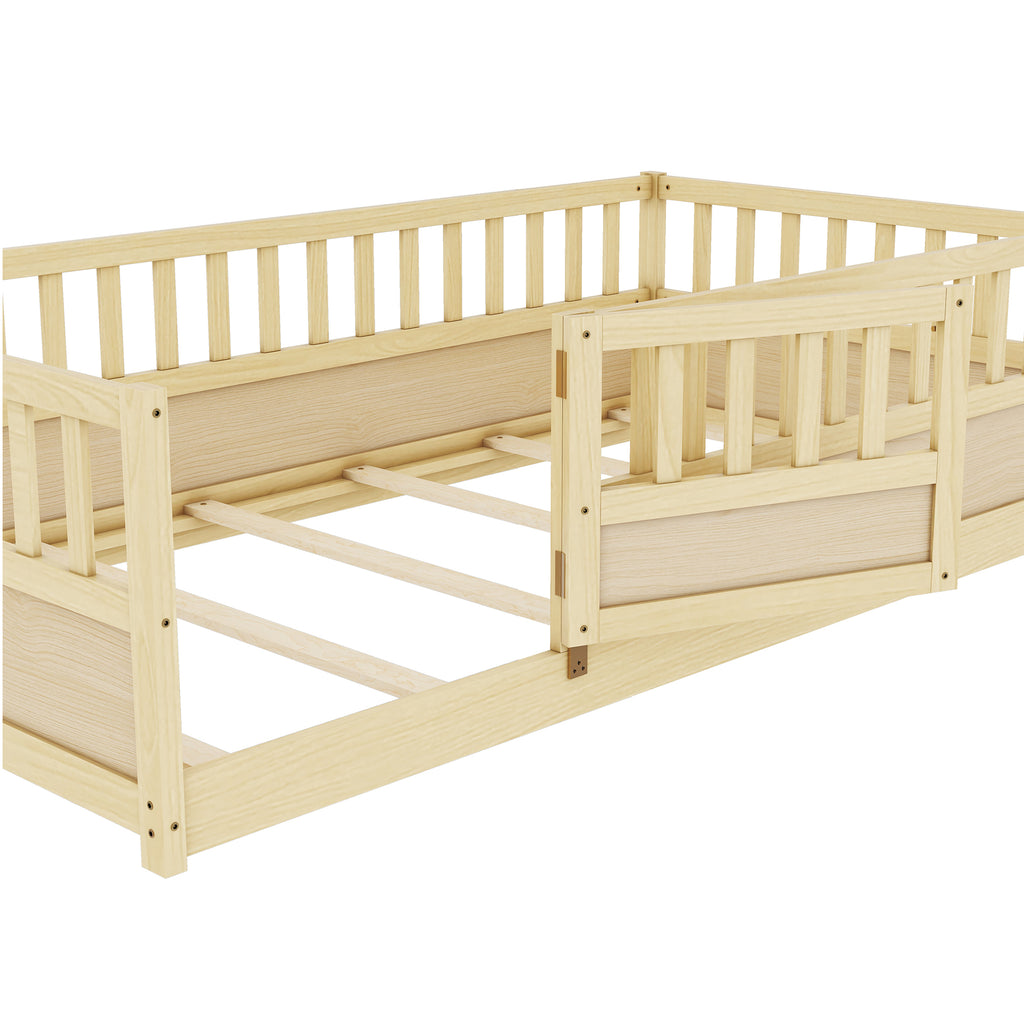 Twin floor bed assembly hardware included