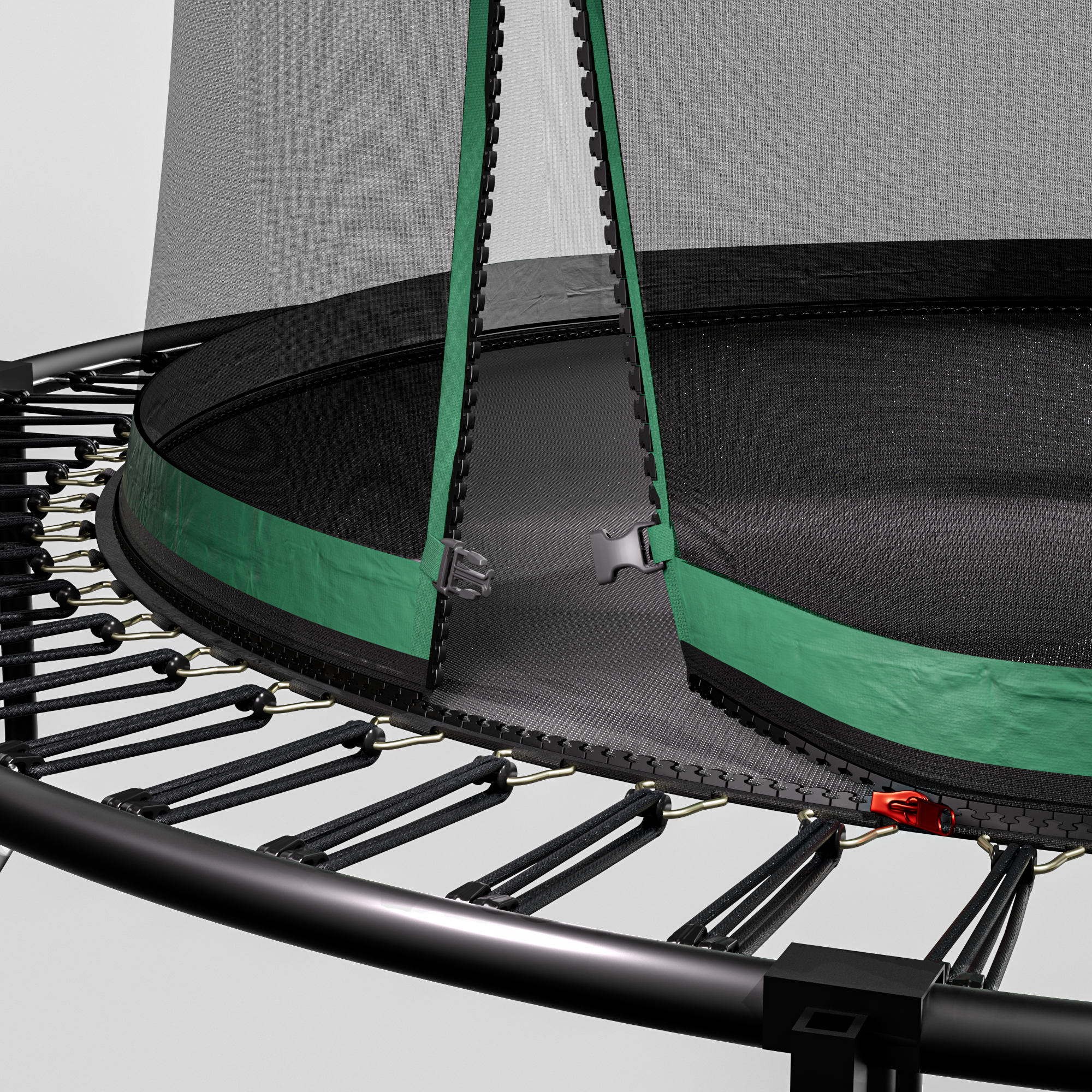 14 ft round springfree trampoline ladder and shoe bag accessories