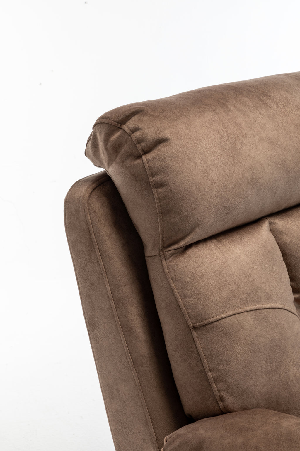 Electric recliner arm and cup holder detail