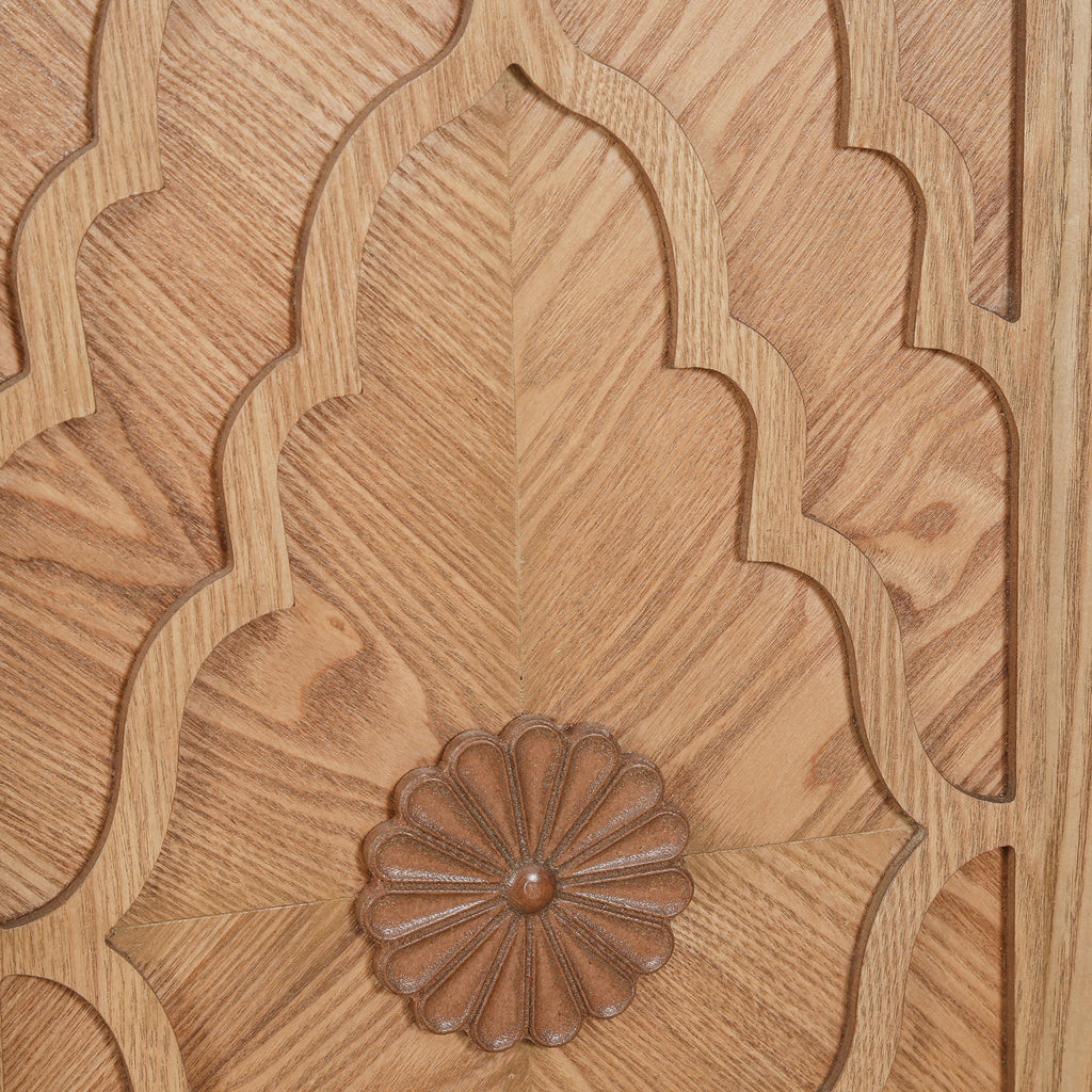 Living room natural wood storage cabinet product photo