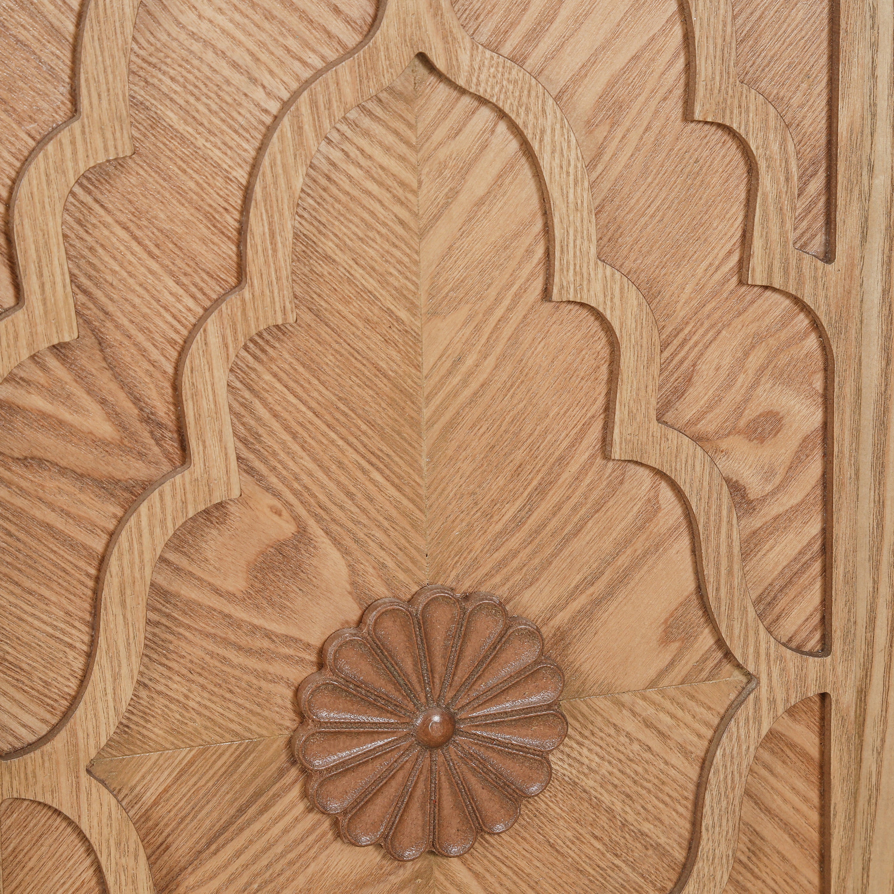 Living room natural wood storage cabinet product photo