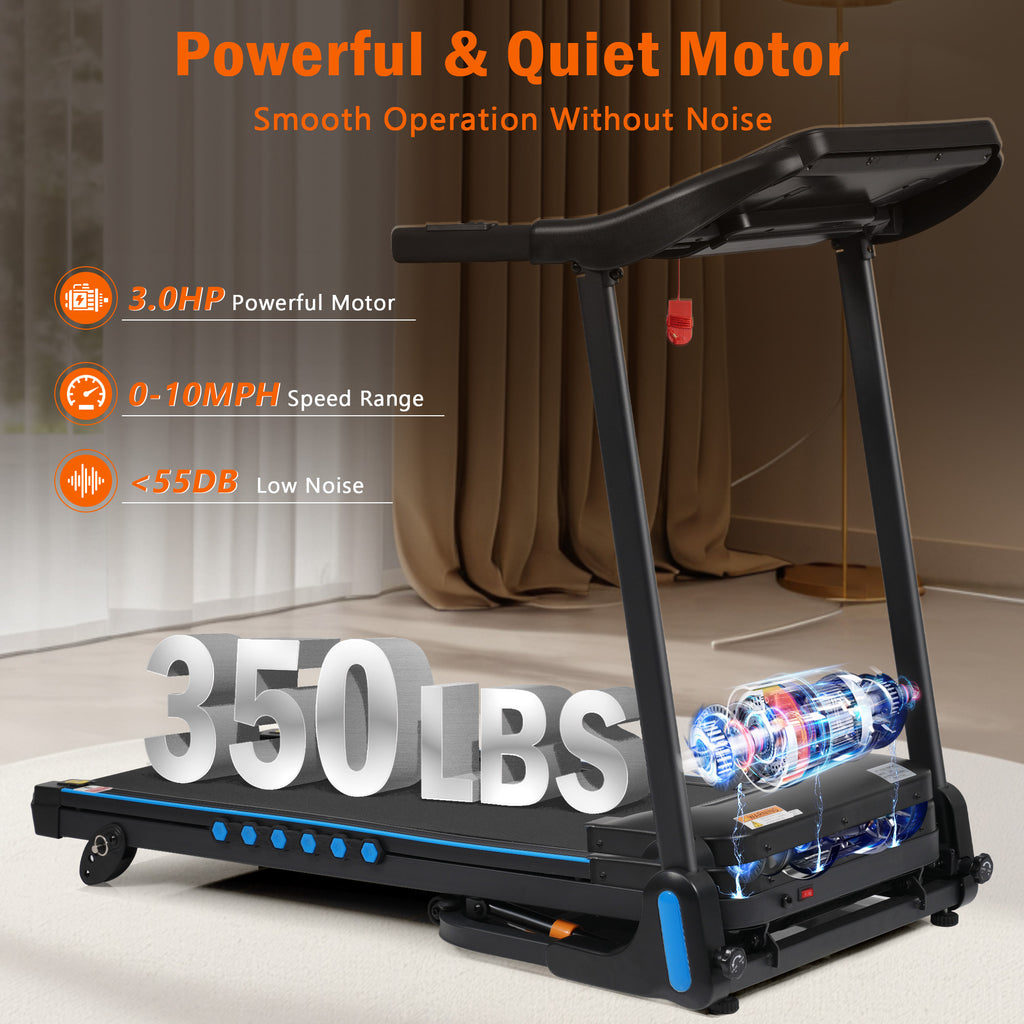Treadmill console with USB and Type C charging ports