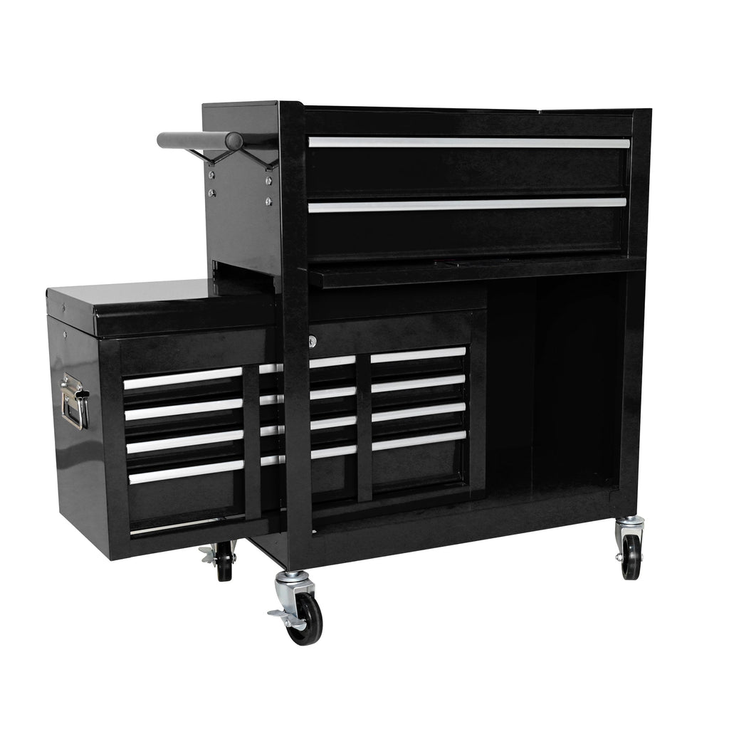 8-Drawer Rolling Tool Chest with Lock — Metal Tool Storage Cabinet