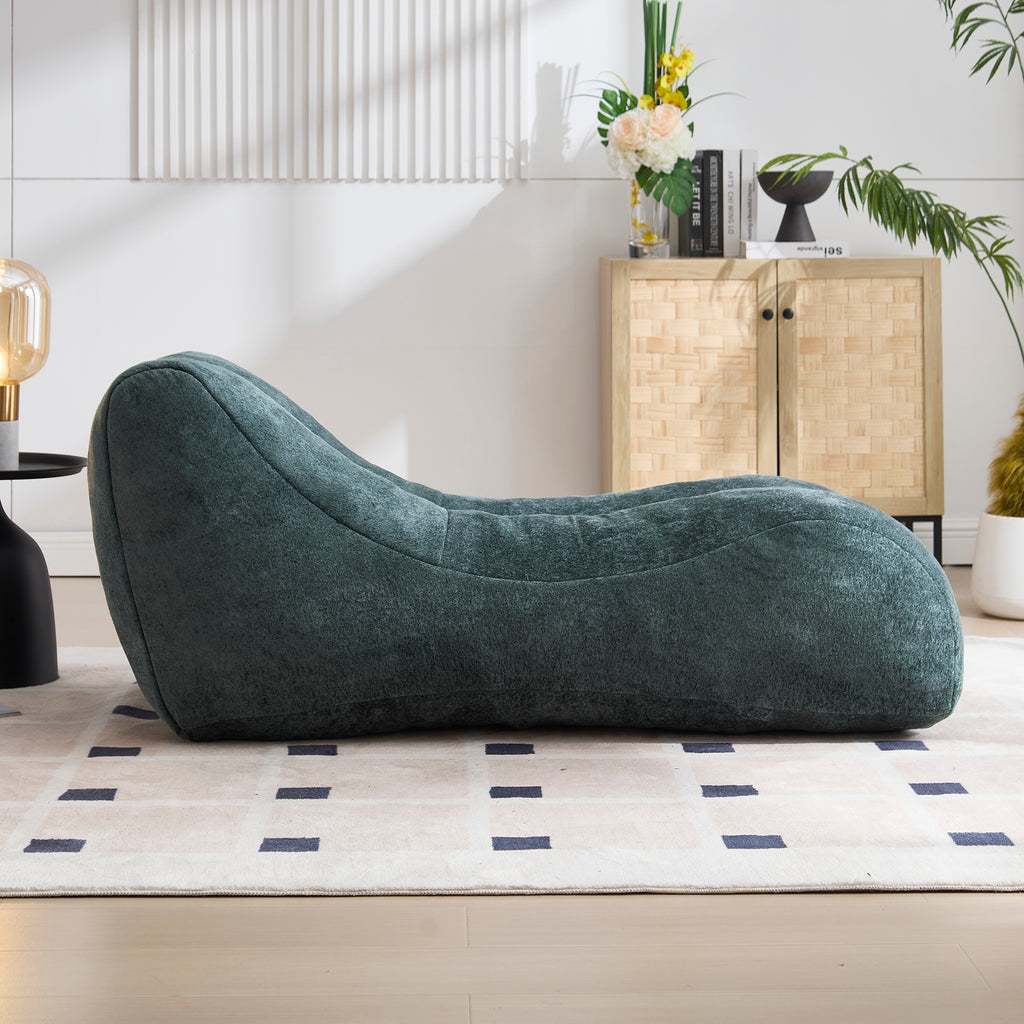 Lightweight bean bag seating in living room