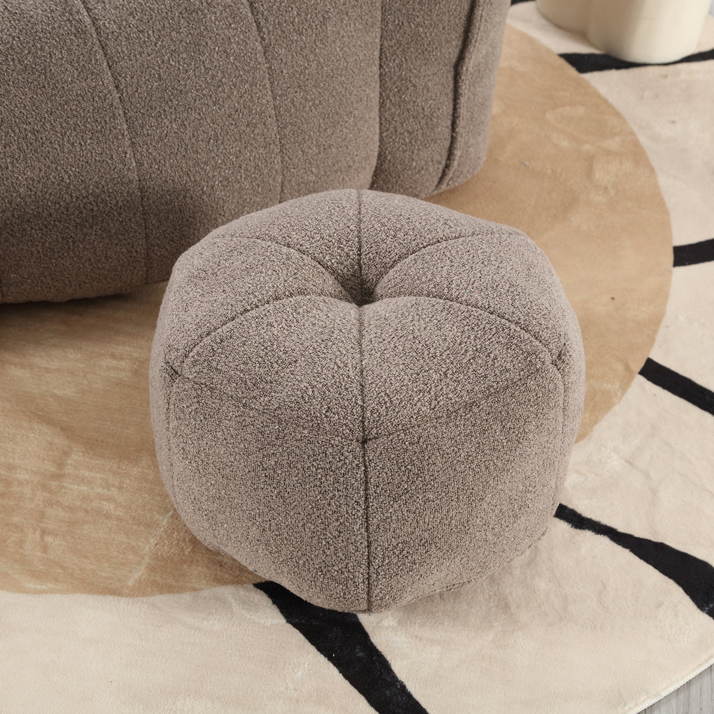 Lightweight bean bag seating in living room