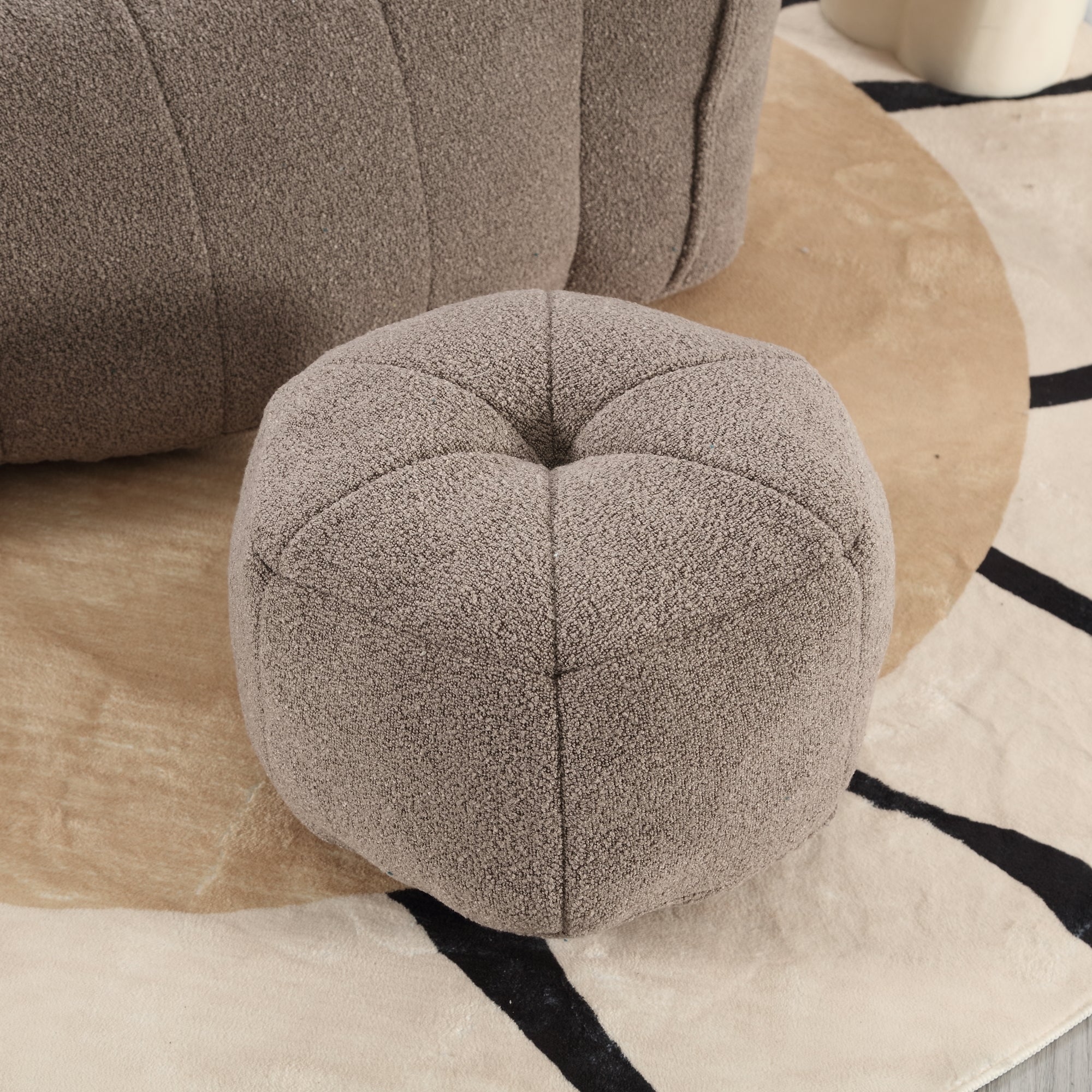 Lightweight bean bag seating in living room