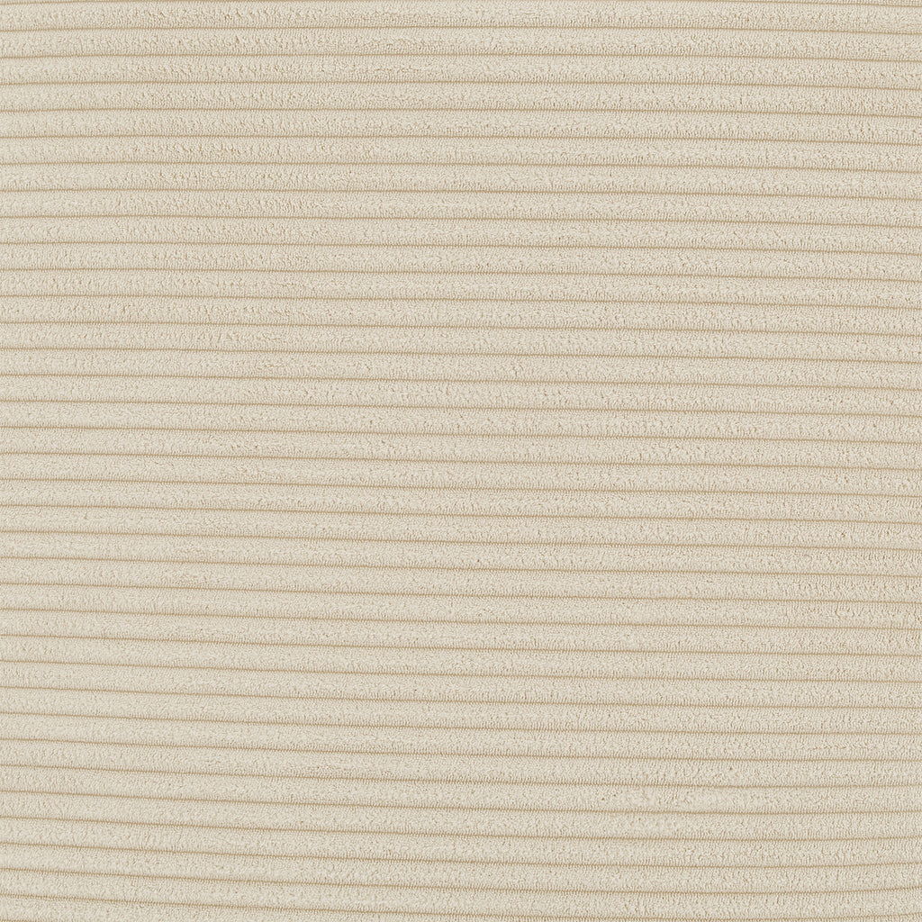 Beige corduroy upholstery close-up ribbed texture
