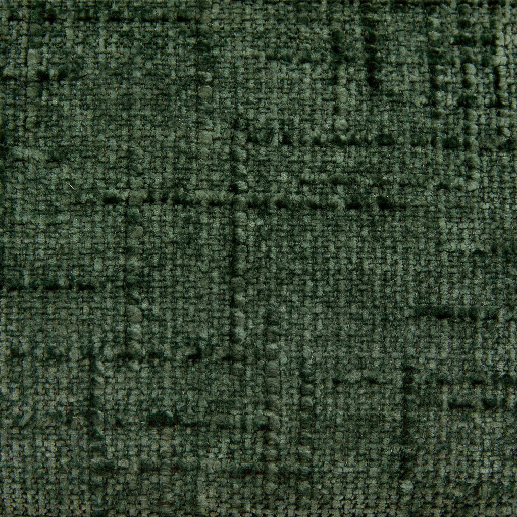 360 swivel barrel chair green chenille upholstery close-up