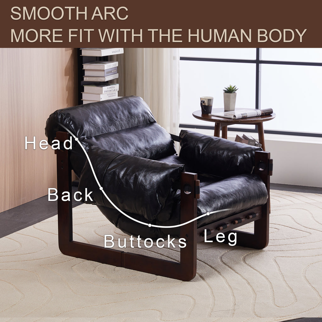 Retro lounge chair seat and back cushion