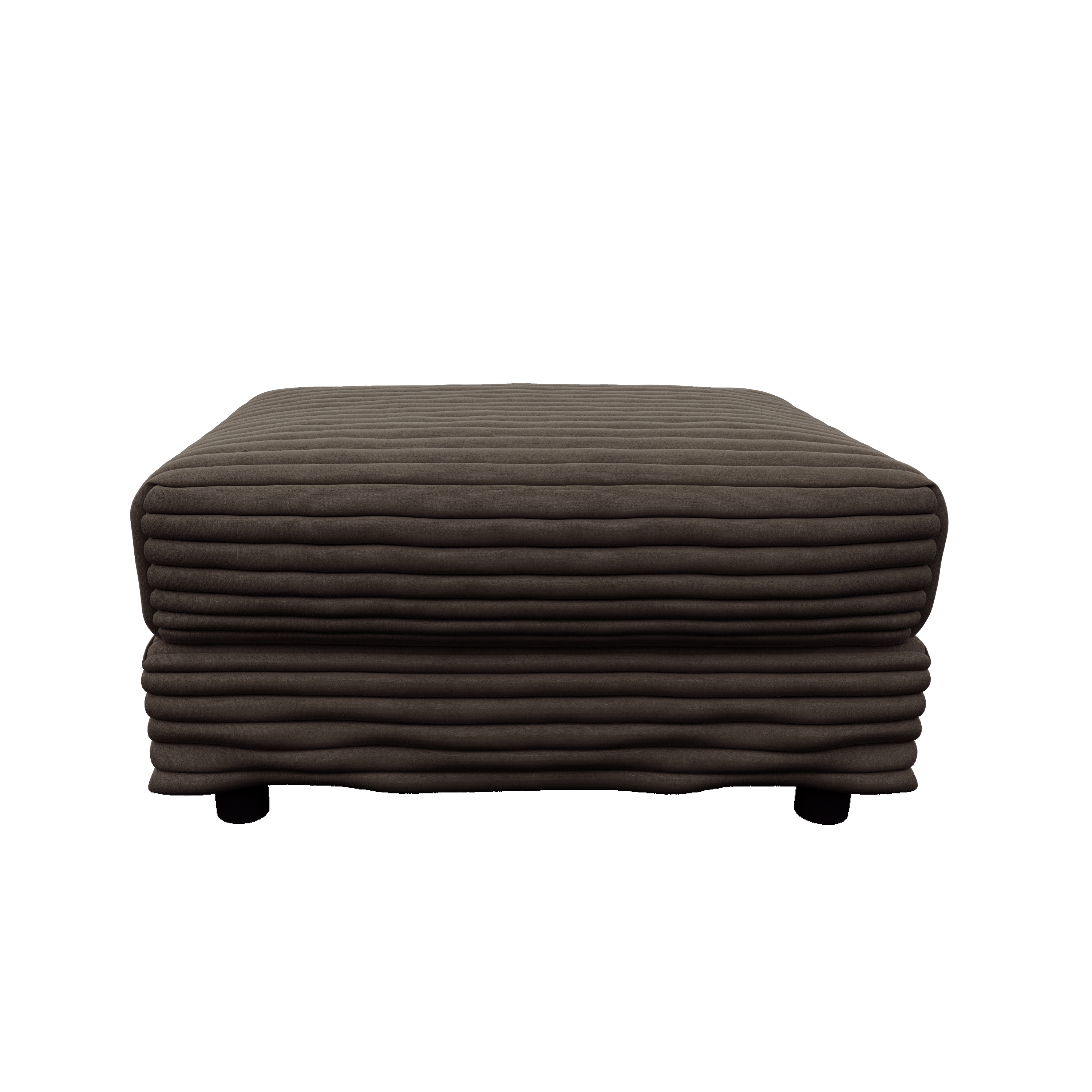 102.4 'Plush Corduroy 4-Seat Sofa,Modern Comfy Upholstered Sofa Cloud Couch,Deep Seat Couches with Soft Pillows and 3 Ottomans,Convertible Sofa Lounge Chair,Black(Old SKU:W1885S00287)