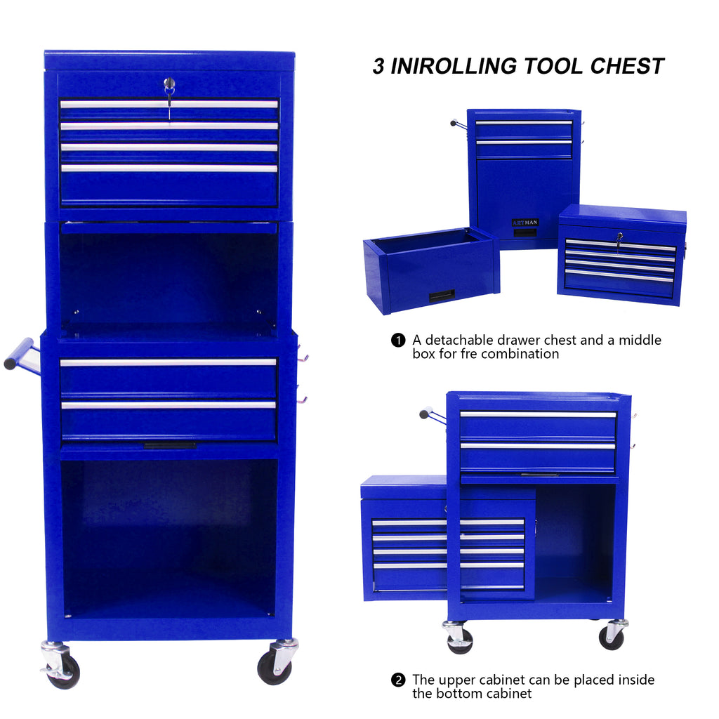 Tool chest hanging panel on back of door detail