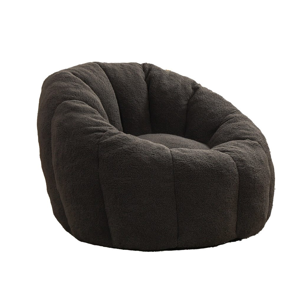 High-density foam bean bag seating detail