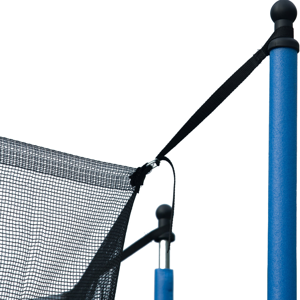 14-foot trampoline rust-resistant steel ladder entry access