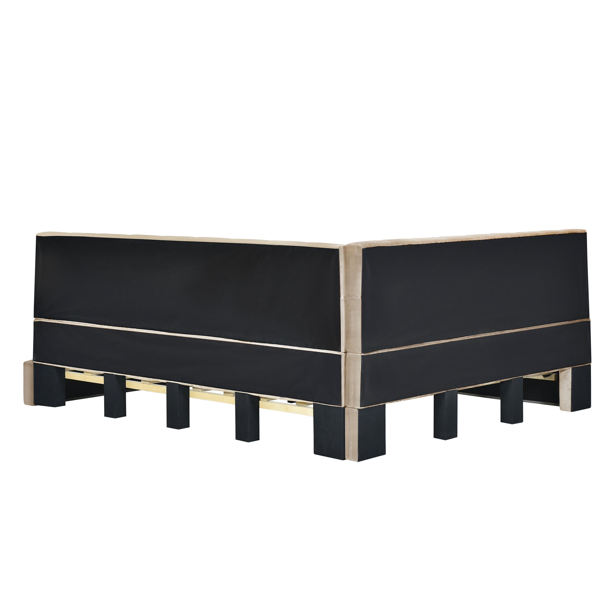 Velvet backrest and armrest detail