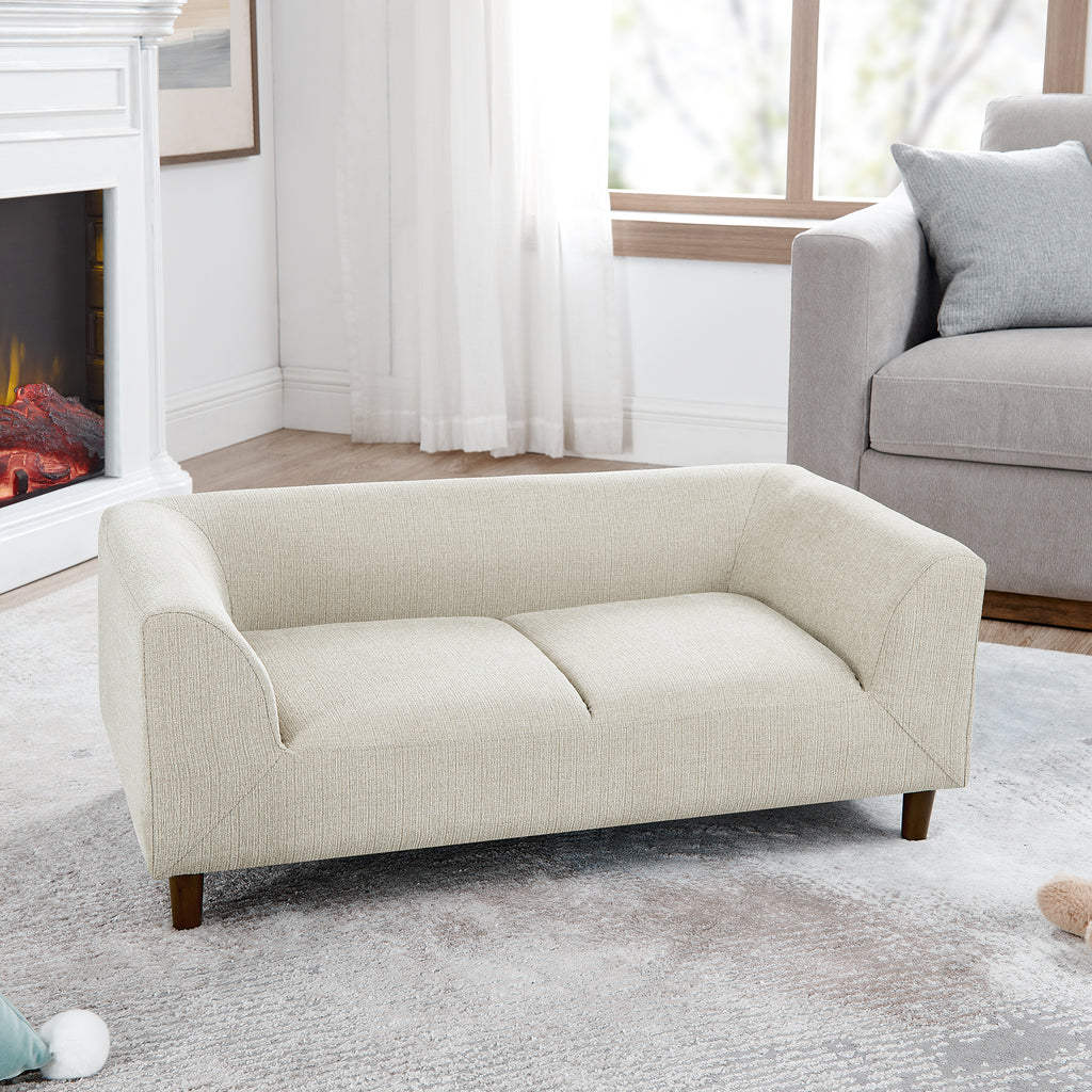 Dog sofa backrest and armrest detail
