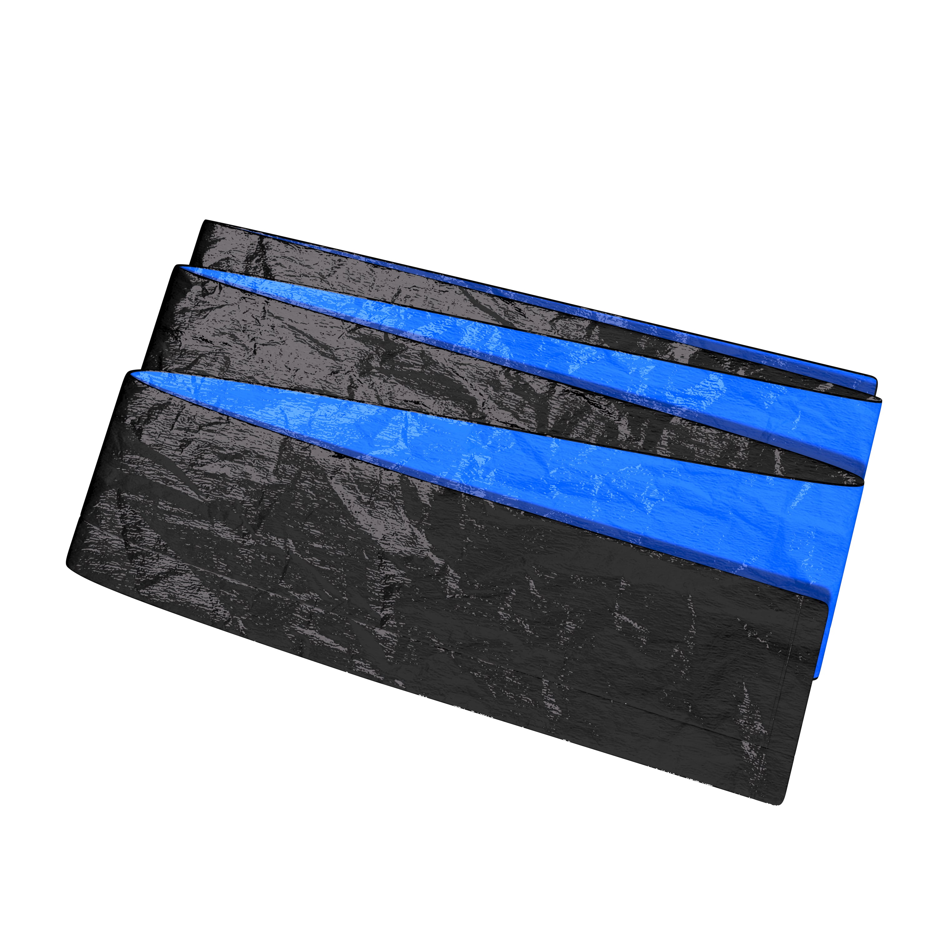 Outdoor backyard trampoline curved pole enclosure side view