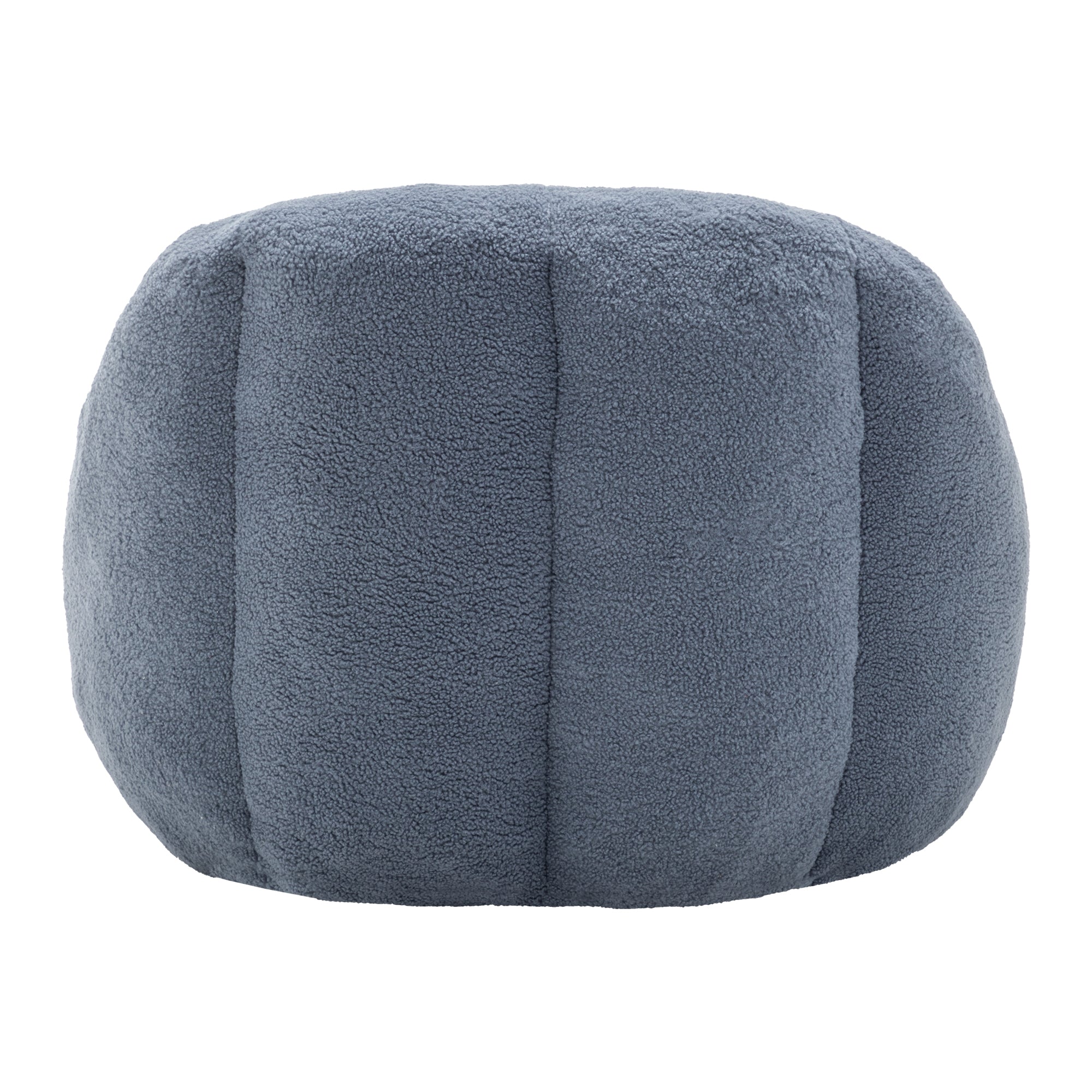 Light blue memory foam bean bag chair front product photo