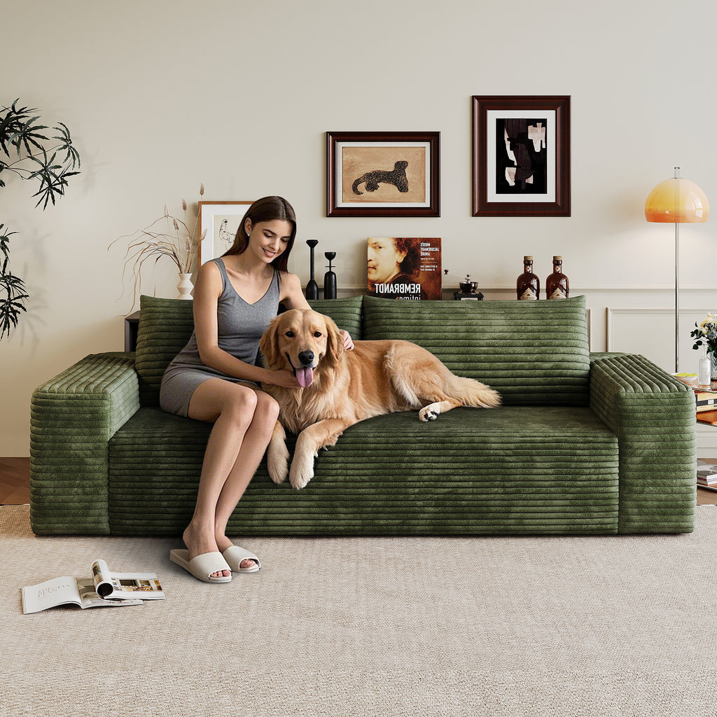 3-seater sofa ergonomic armrest detail