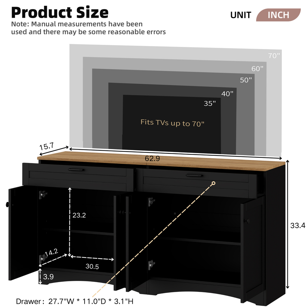 Rustic entertainment center living room full product photo
