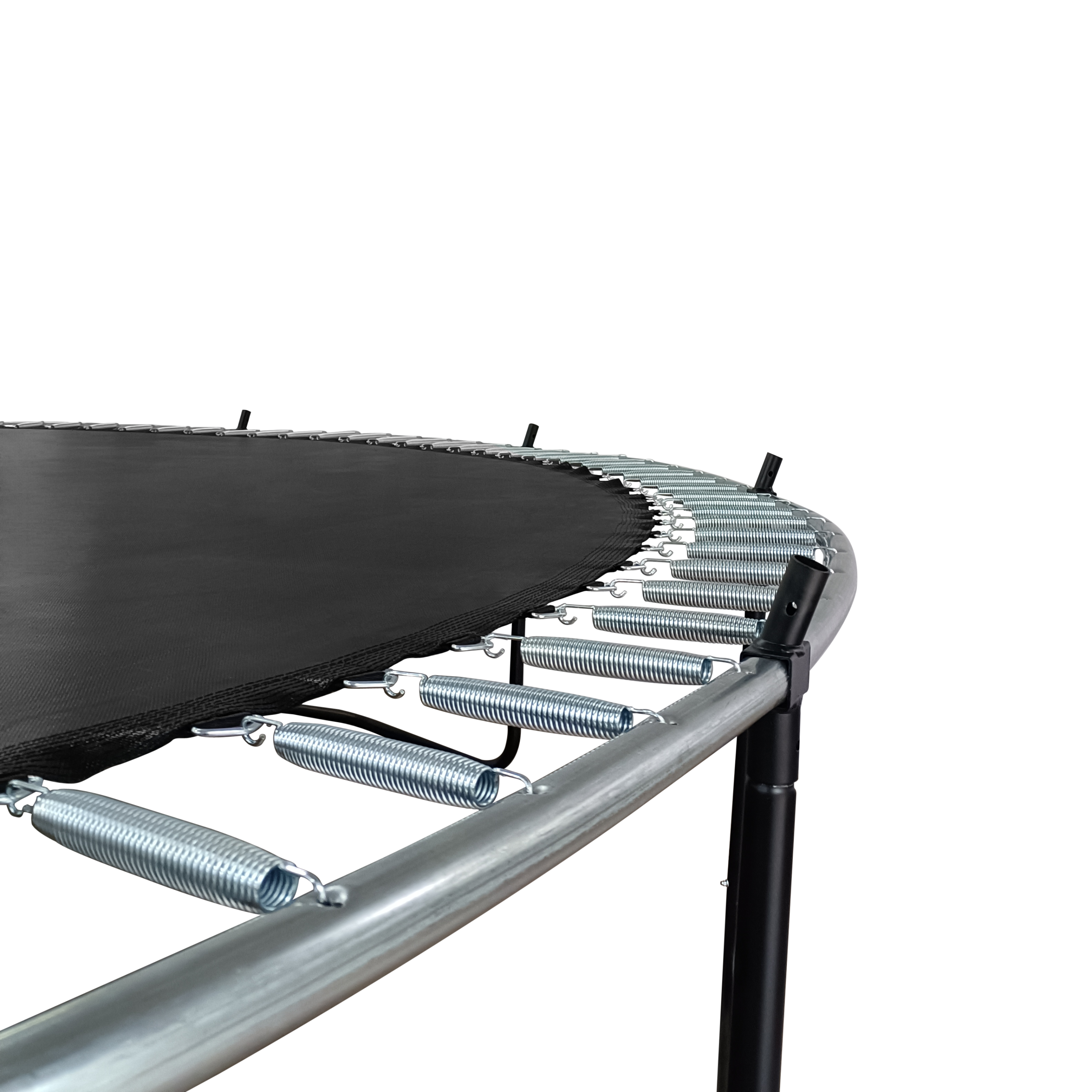 Blue 10ft outdoor trampoline product photo with safety net