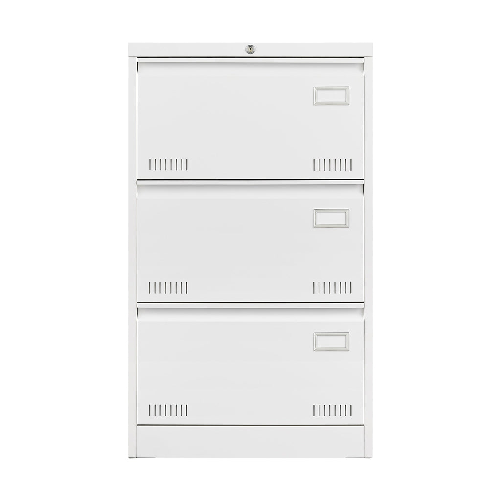 3-Drawer Metal Lateral File Cabinet with Lock