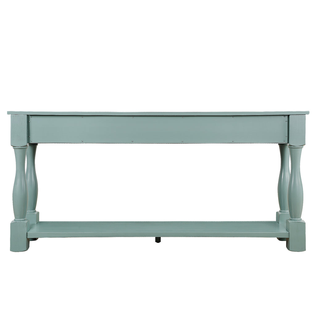 Entryway console table with storage drawers