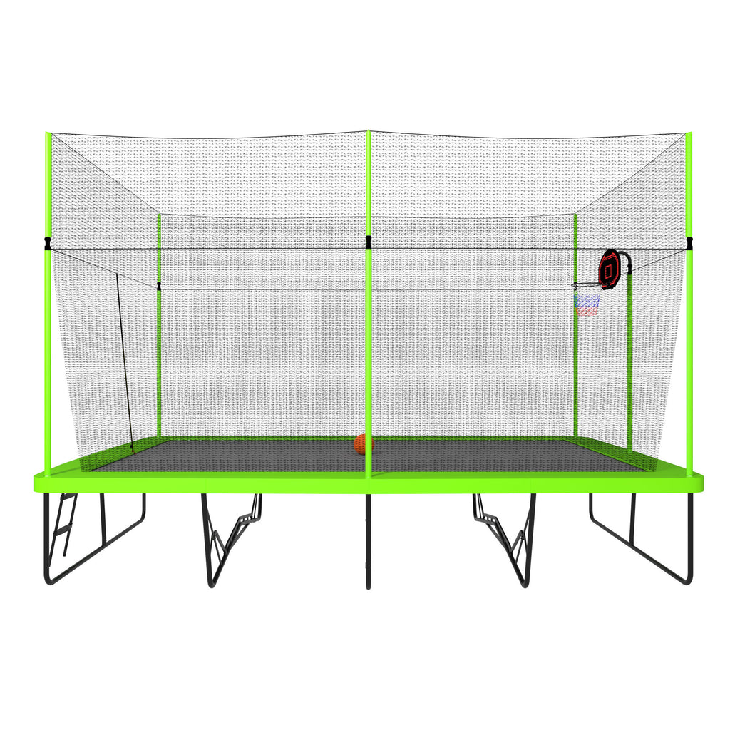 Premium 10x17 ft trampoline jumping mat and spring pad close-up