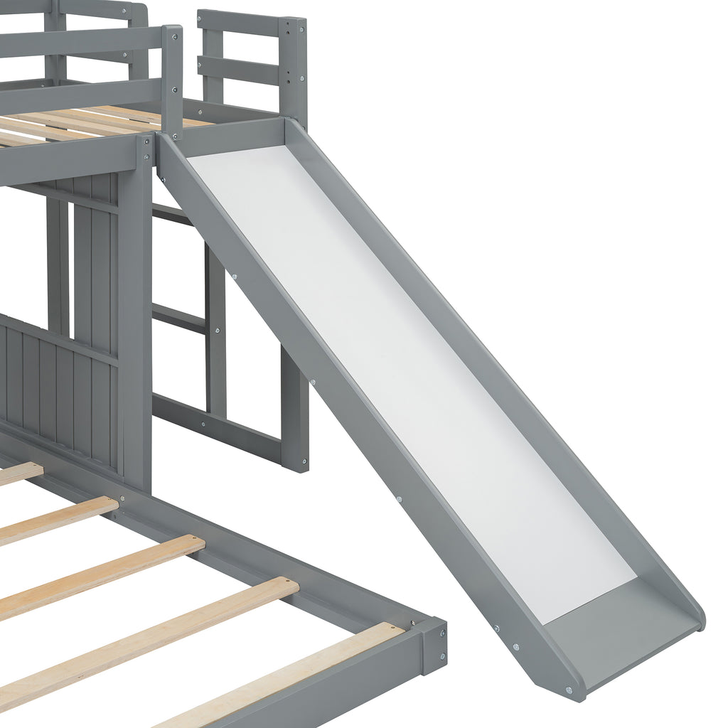 Playhouse bunk bed guardrail and ladder safety detail